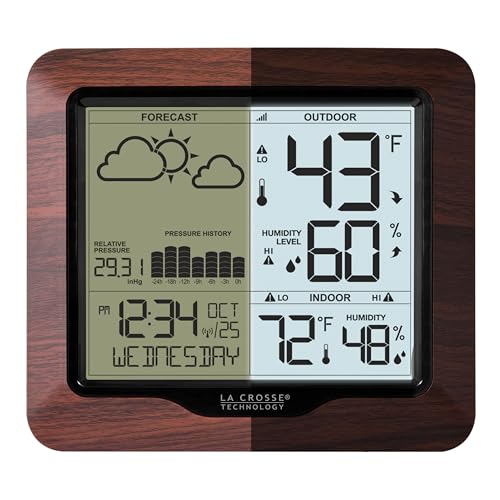 La Crosse Technology 308-1417BL Backlight Wireless Forecast Station with Pressure