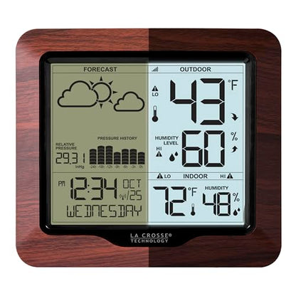 La Crosse Technology 308-1417BL Backlight Wireless Forecast Station with Pressure