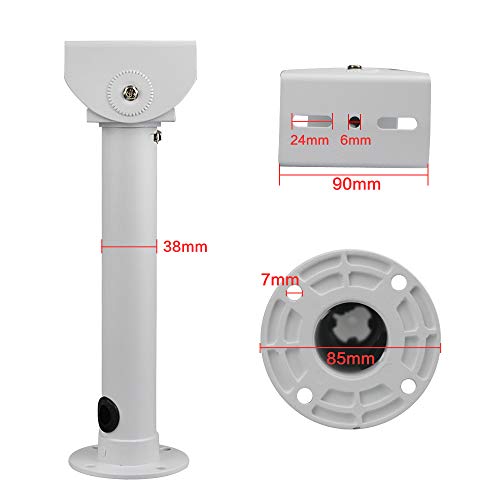 CCTV Security Camera Mount Bracket, Adjustable Universal Wall Mount for CCTV, Dome, IP Camera - 7.8in