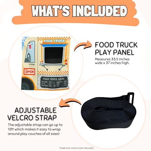 Couch Swag Play Panel for Childrens Foam Sofa Kids Couch (Food Truck) - style: Food Truck