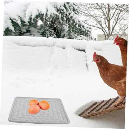 BESPORTBLE 2pcs Washable Chicken Nest Pads Soft Reusable Nesting Box Liners for Coop Laying Mats for Hens Grey Bedding for Comfortable Nesting