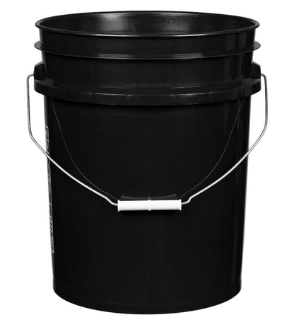 House Naturals 5 Gallon Food Grade Buckets, 3 Color Buckets with Screw on lids - color: Black/Green/Aqua- Black Lids
