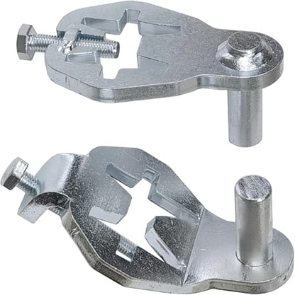 T-Post Gate Hinge Pins,Heavy Duty Gate Hanger,Steel Gate Hinges Target Hanger for Farm Gate, Garden & Backyard Gate, Easy to Install (Patent)