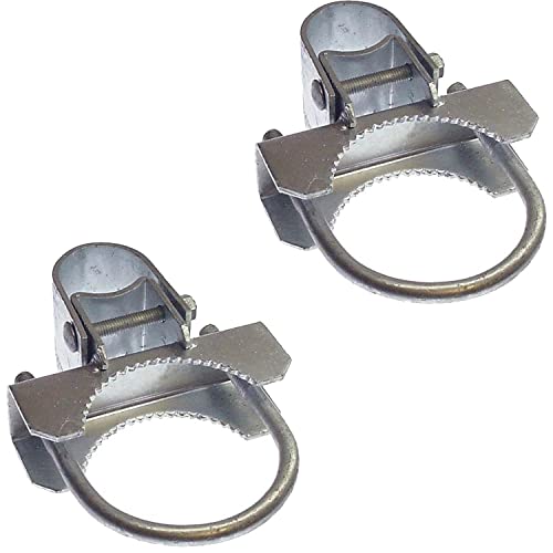 Jake Sales 4-1/2"" Chain Link Bull Dog Hinge (2 Pack), GALVANIZED - size: 4-1/2" Post - 2 Pack