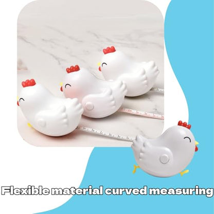 Animal Measuring Tape Chick Shaped Flexible Cute Cartoon Measuring Tape Lightweight Plastic Design for Crafting Sewing and Educational Activities