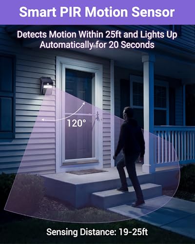Solar Bug Zapper Outdoor - 2-in-1 Waterproof Cordless Mosquito Zapper with 3 Modes, Motion Sensor Light & UV Light, Rechargeable Mosquito Killer Lamp for Patio Yard Garden