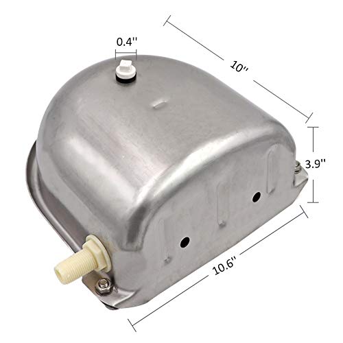 Livestock Water Trough Stainless Steel Automatic Waterer Bowl | Wall Mounted, with Float Valve and Drain Plug, Automatic Dog Water Bowl Outdoor, Suitable for Dogs Chickens Goat Pig Horse