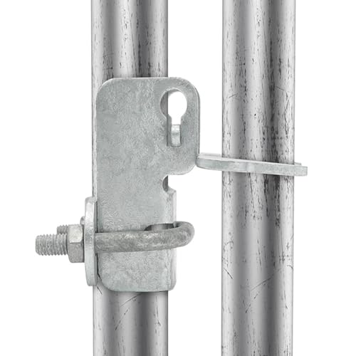 1-3/8" x 1-3/8" Kennel Gate Latch Chain Link Fence Gate Butterfly Latch Galvanized Aluminum Material & Easy to Use