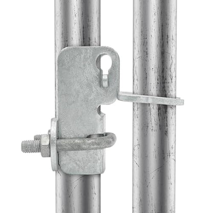 1-3/8" x 1-3/8" Kennel Gate Latch Chain Link Fence Gate Butterfly Latch Galvanized Aluminum Material & Easy to Use