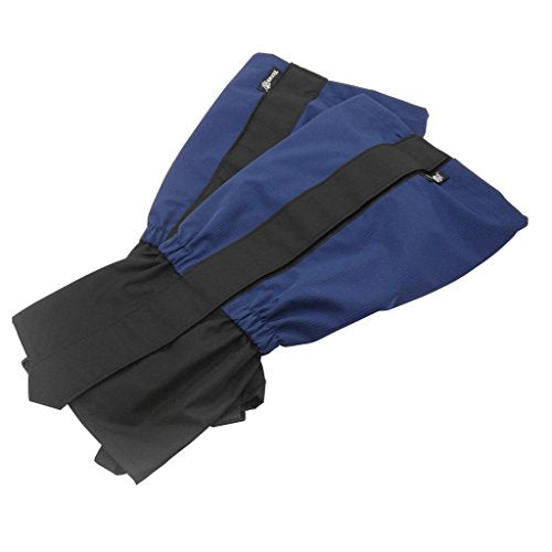 TRENDBOX Unisex Waterproof Snowproof Snow Legging Leg Cover Wraps Gaiters for Climbing Hunting Hiking - color: Deep Blue
