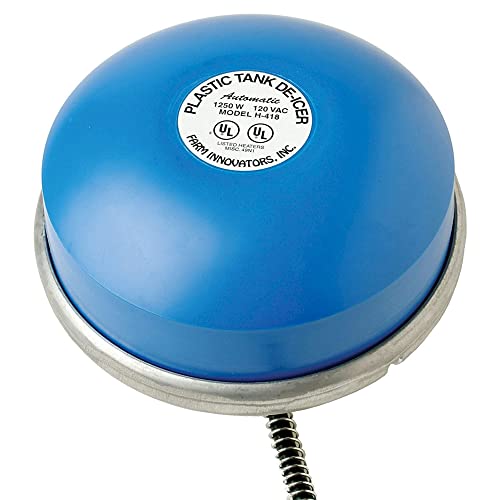 Farm Innovators H-418 Ice Chaser 1250 Watt Cast Aluminum Floating Tank Deicer with Self Regulating Thermostat (2 Pack) - color: Floating, size: 2 Pack