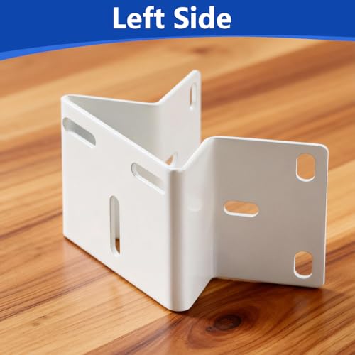 Security Camera Mount Kit, Corner Mount Bracket for Security Cameras, CCTV Surveillance Camera Holder Adapter Compatible with Eufy, Reolink, Tapo and AOSU PTZ Cameras, White (4 Pack) - size: 4 Pack