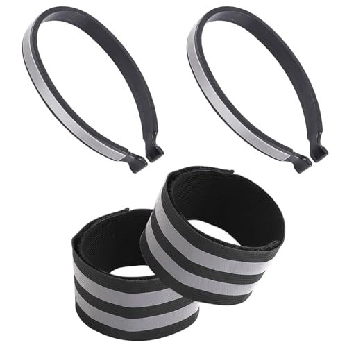 Light Weight Reflective Trouser Pant Clip Pant Leg Cuff Clip Cycling Trouser Wrap Bicycles Accessories - color: Styles A