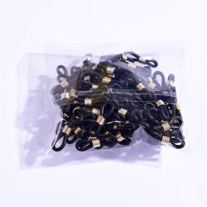 50 Pcs Black Baby Chick Splay Leg Hobble Chicken Leg Bands, Adjustable Chicken Hobble Braces for Spraddle Leg Repair Poultry Care Supplies, Bird Ducks Newly Hatched, Poultry Feeding Equipment