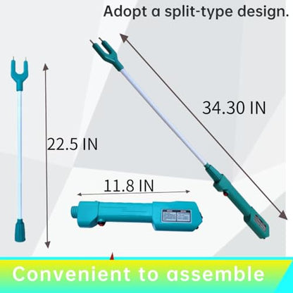 Cattle Prod Waterproof Cattle Prod Stick with LED Light Rechargeable Electric Livestock Prod - size: 50.2"