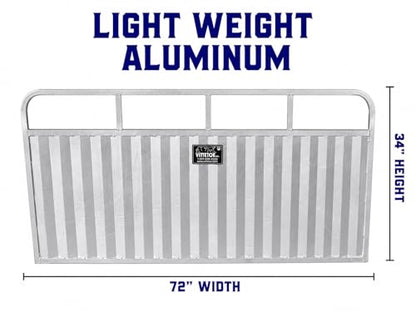 6' Foot Aluminum Livestock Sorting Panel, (72" X 34") Lightweight and Durable Livestock Panels to Guide Pigs, Cattle, Goats, Sheep. Versatile Livestock Handling Equipment | Lightweight | Lightweight