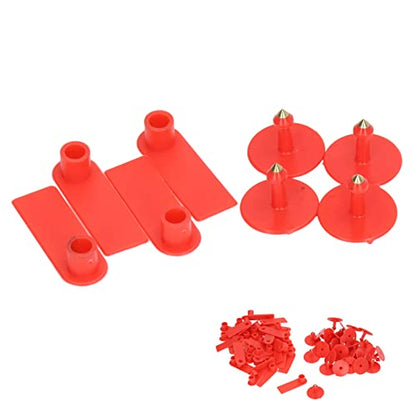 10pcs Blank Cattle Ear Tag, Handwritable Livestock Ear Tag Kit Animal Ear Label Ear Tag Applicator Cow Blank for Goats Sheep Pigs Cows Cattle