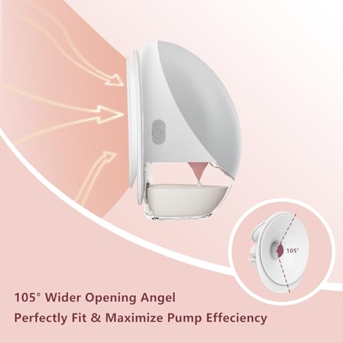 1PC 21mm Double-Sealed Flange Compatible with Momcozy Upgraded Mobile Flow | Upgraded M9, M9 24mm Flange, BPA Free Silicone, Soft Touch, Wide Opening Angel - size: 1pcs Flange-21mm