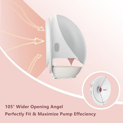 1PC 24mm Double-Sealed Flange Compatible with Momcozy Upgraded Mobile Flow | Upgraded M9, M9 24mm Flange, BPA Free Silicone, Soft Touch, Wide Opening Angel - size: 1pcs Flange-24mm
