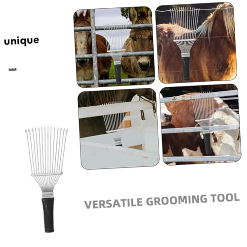Sheep Wool Comb for Scalp Care Portable Dandruff Brush Itch Relief Tool Versatile Grooming Brush for Cattle Sheep and Farm Animals Lightweight Durable Design