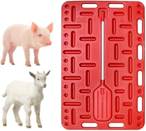 Pig Sorting Divider Panel Extra Large, Lightweight Animal Guide Board with Sorting Paddle for Sheep, Hog, Cattle, Livestock Sorting Panel Reduces Impact Easy to Hold - size: 97x76cm/38x30in
