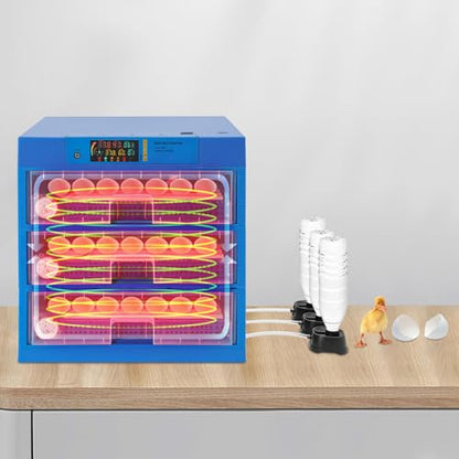 150-180 Eggs Automatic Incubator, Digital Poultry Hatcher Machine with Automatic Egg Turning, Temperature & Humidity Control and LED Display, General Purpose Incubator for Chickens Ducks Birds Eggs