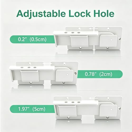 7.5" Flip Gate Latch Lock with Padlock Hole,Matte White 4 mm Aluminum Anti-Rust Alloy Door Latch for Outdoor Wooden Fence, Sliding Open Door,Wooden Fence, Barn Door with Screws (White, 7.5“)