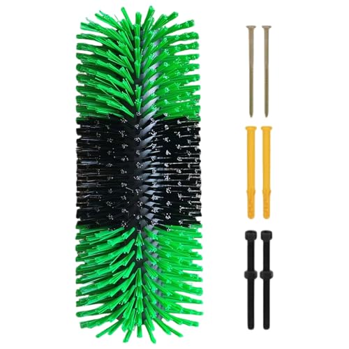 Heavy Duty Metal Root Brush Grooming Massage Scratch Brush for Farms And Ranches Large Cattle Horse Grooming Tool for Horse, Goat, Cattle, Cow, Sheep, Pig, Animal (Light Green) - color: Light Green
