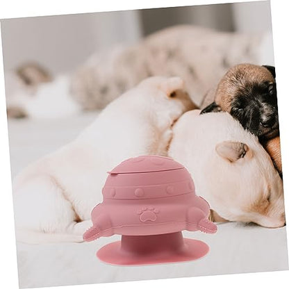 POPETPOP Puppy Milk Station with Pacifiers Silicone Nursing Bowl for Multiple Pets Durable Rabbit and Puppy Feeder Easy to Use Indoor Feeding