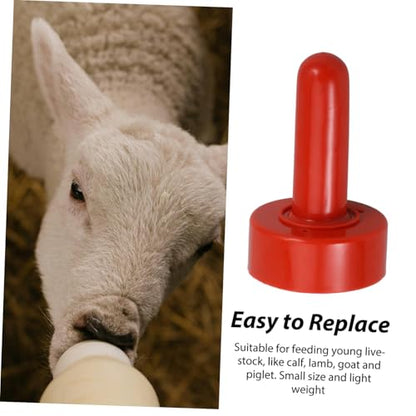 5pcs Animal Nursing Nipple Milk Bottle Pacifiers Replacement for Calf Pig Cow Sheep Feeding