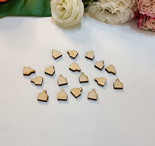 60pcs of Cow Tag Earring Ear Tag,Earrings Studs Sublimation Blanks Wood Earrings,Blanks Farm Animal Earrings Stud,DIY Country Western Jewelry (0.5'') - size: 0.5''