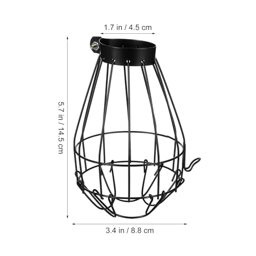 Abaodam Reptile Heat Lamp Cage Guard, Metal Wire Bulb Cover and Anti-Scald Lampshade for Snake, Lizard and Brooder Heater