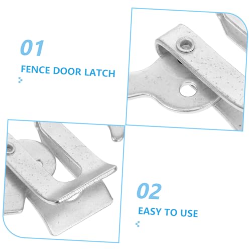 5pcs Fence Latch Locking for Farm Gates and Nursery Beds Resilient Stamping Design for -Term Use and Heavy Duty Performance