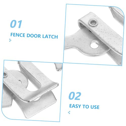 5pcs Fence Latch Locking for Farm Gates and Nursery Beds Resilient Stamping Design for -Term Use and Heavy Duty Performance