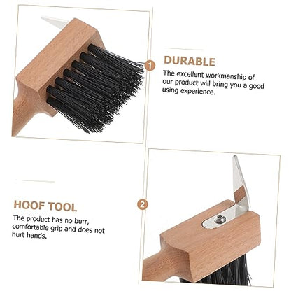 Cattle Horse Hoof Brush Hoof Trimmer Tool for Grooming Ergonomic Handle Smooth Edges Donkeys and Livestock Care