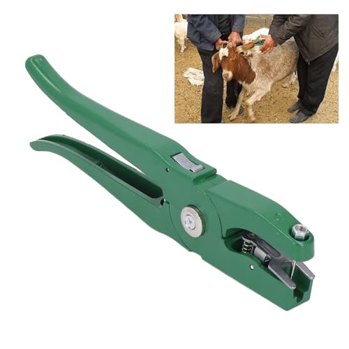 Livestock Ear Tag Applicator, Cattle Ear Tagger Cow Ear Tag Pliers, Universal Animal Ear Tag Tool Ear Tag Clamp for Cattle Cow Pig Goat Sheep Lamb