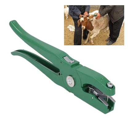 Livestock Ear Tag Applicator, Cattle Ear Tagger Cow Ear Tag Pliers, Universal Animal Ear Tag Tool Ear Tag Clamp for Cattle Cow Pig Goat Sheep Lamb