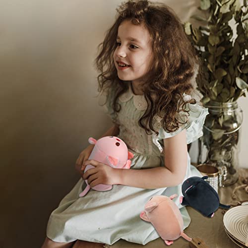Achwishap Pig Stuffed Animal Mommy 19.6” with 3 Pig Babies Plush,4 PCS Cute Pig Plushie Pillow,Kawaii Plush Toys Soft Hugging Pillow for Kids Girls Boys Birthday Gifts Plushies(Pink Pig Family) - color: Pink Pig-mother and Kids