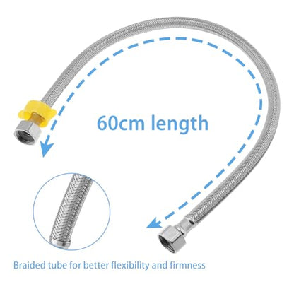 1/2 inch Float Valve, PNXKTXO Water Level Control Float Valve 1/2" to 3/4'' and 1/2'' to 1'' 304 Stainless Steel Fully Automatic Water Level Control Shut Off Valves Hose Connector - style: Style 3