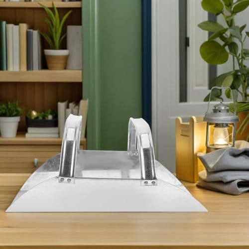 Thickened Metal Livestock Feed Scoop with Double Handles, Poultry Grain Shovel for Farm Use, Large Capacity Silver Utility Scoop for Animal Feed and Dry Food