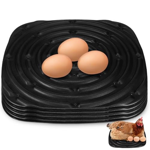 Toyvian Chicken Nesting Pads 4 Pack Washable Egg Laying Mats for Chicken Coop Soft Sponge Nest Box Liners Non Rolling Nest Pads for Poultry Care 12.00 X 12.00 X 0.39 in