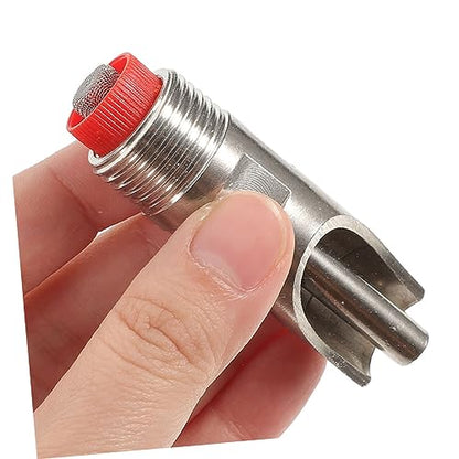 LIOOBO 5Pcs Thickened Stainless Steel Automatic Pig Waterer with Nozzle Watertight Livestock Drinking Tool for Piglets and Poultry Easy to Clean and Safe for Farm Use
