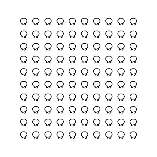 100PCS 8mm Poultry Leg Bands, Bird Pigeons Leg Rings Bird Foot Rings Poultry Tags Colorful Bird Identification Leg Bands Poultry Leg Rings (Black) - color: Black