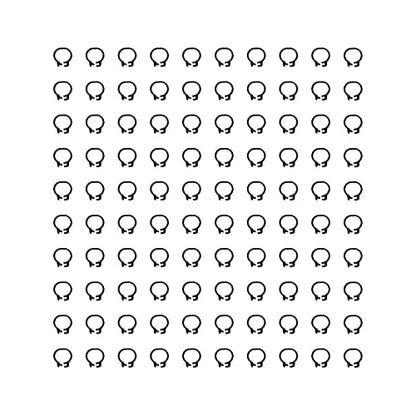Omabeta 100PCS Reusable 8mm Pigeons Identification Leg Rings for Easy Dovecot Management and Marking, Lightweight Plastic Bands for Poultry Supplies (Black) - color: Black