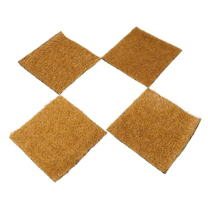 BESPORTBLE 4pcs Washable Artificial Grass Nesting Pads Reusable Bedding Liners for Hens Nest Box Mats for Egg Laying Sturdy Nesting Turf for Chicken