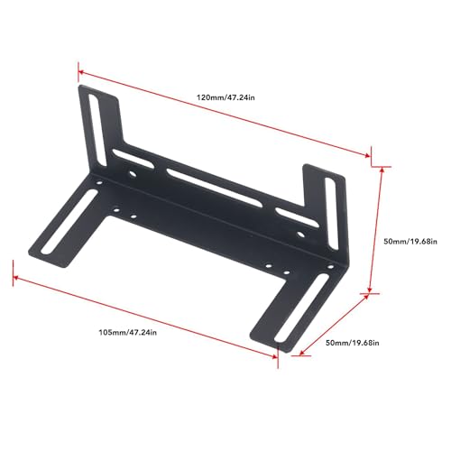 Computer Cooling Fan Mounting Bracket, Stainless Steel Bracket with Multiple Screw Holes for 80mm 92mm 120mm Case Fans PC Cooling System Enhancement (Black)