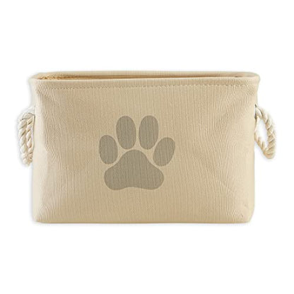 Bone Dry Pet Storage Collection Collapsible Bin, Small Rectangle, Taupe - color: Taupe, size: Small Rectangle