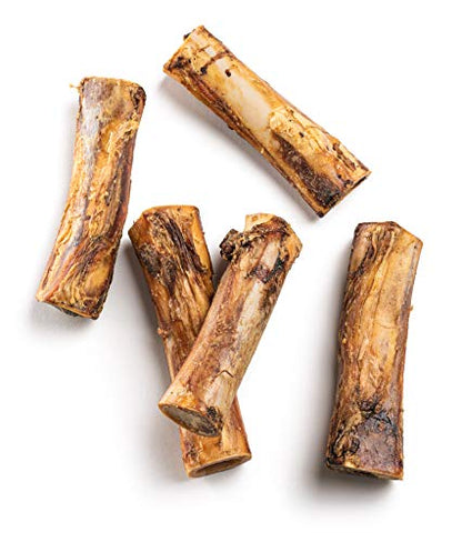 Jack&Pup Marrow Bones for Dogs (3 Pack), 6" Marrow BoneLong Lasting Dog Bones for Large Dogs, Natural Beef Bone