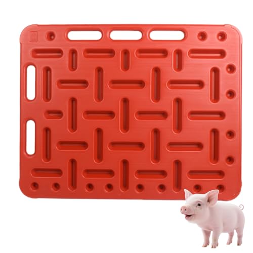 Livestock Sorting Panel, Thickened Animal Guide Panel Hog Panels Cattle Prod Livestock Sorting Paddle and Panel, for Pig Hog Cattle Cow Sheep Goat - color: Red-a, size: 120CM