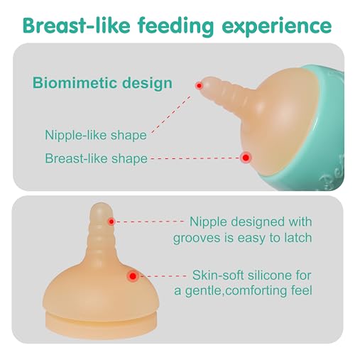 Doggiema Puppy Feeder Bottle, Silicone Feeding Nipple and Syringes for Puppies - size: Small Dog (150ml)